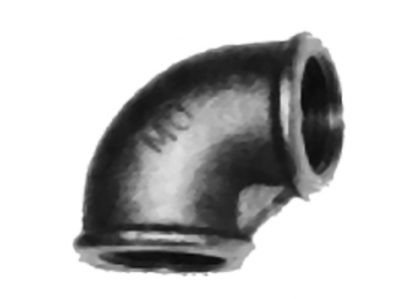 Koleno 090 3/4" čierne