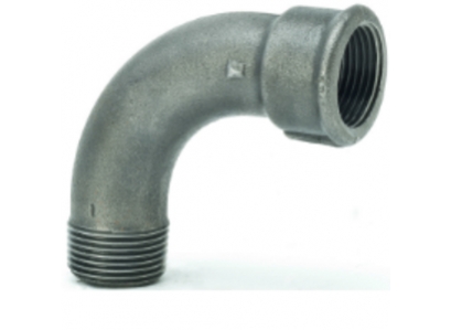 Obluk čierny 1/2" MF 90st