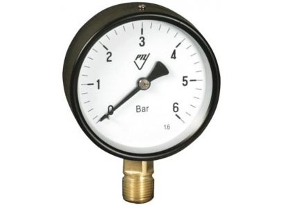 MANOMETER 0-6 1/4" Spodný pr.63mm