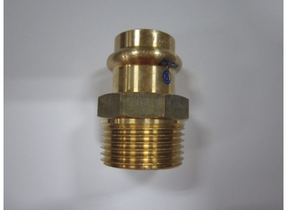 CU Prechod meď 15x1/2" ZV LISOVACÍ RZ 8243 VODA