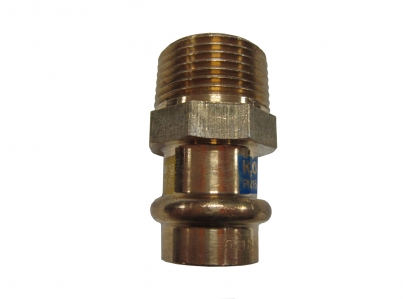 CU Prechod meď voda-plyn 22x1/2" ZV LISOVACÍ 8243