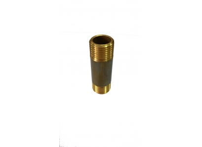 Mosadzná spojka 1/2" x 60mm obojstran.ZV