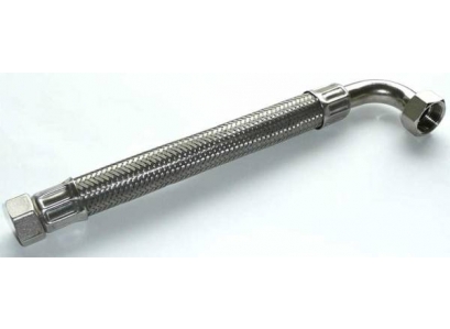 Spoj.hadica INOX 1" MF 100cm koleno