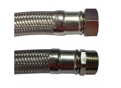 Spoj.Had.INOX   1 " MF  50cm priama