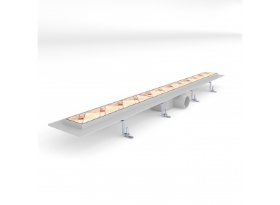 STYRON spr.žľab+rošt 100cm nerez FLOOR