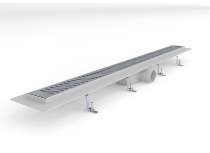 STYRON spr.žľab+rošt 90cm nerez HARMONY