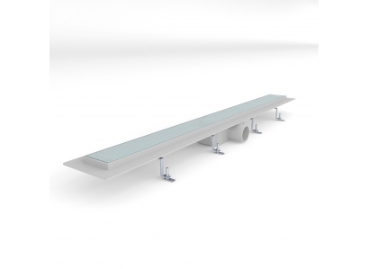 STYRON spr.žľab+rošt 80cm nerez KLASIK